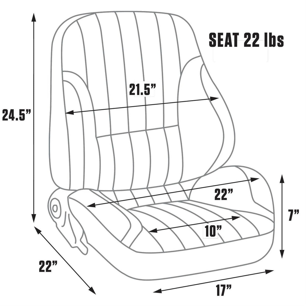 Vinyl Beige Lowback Seat B554045
