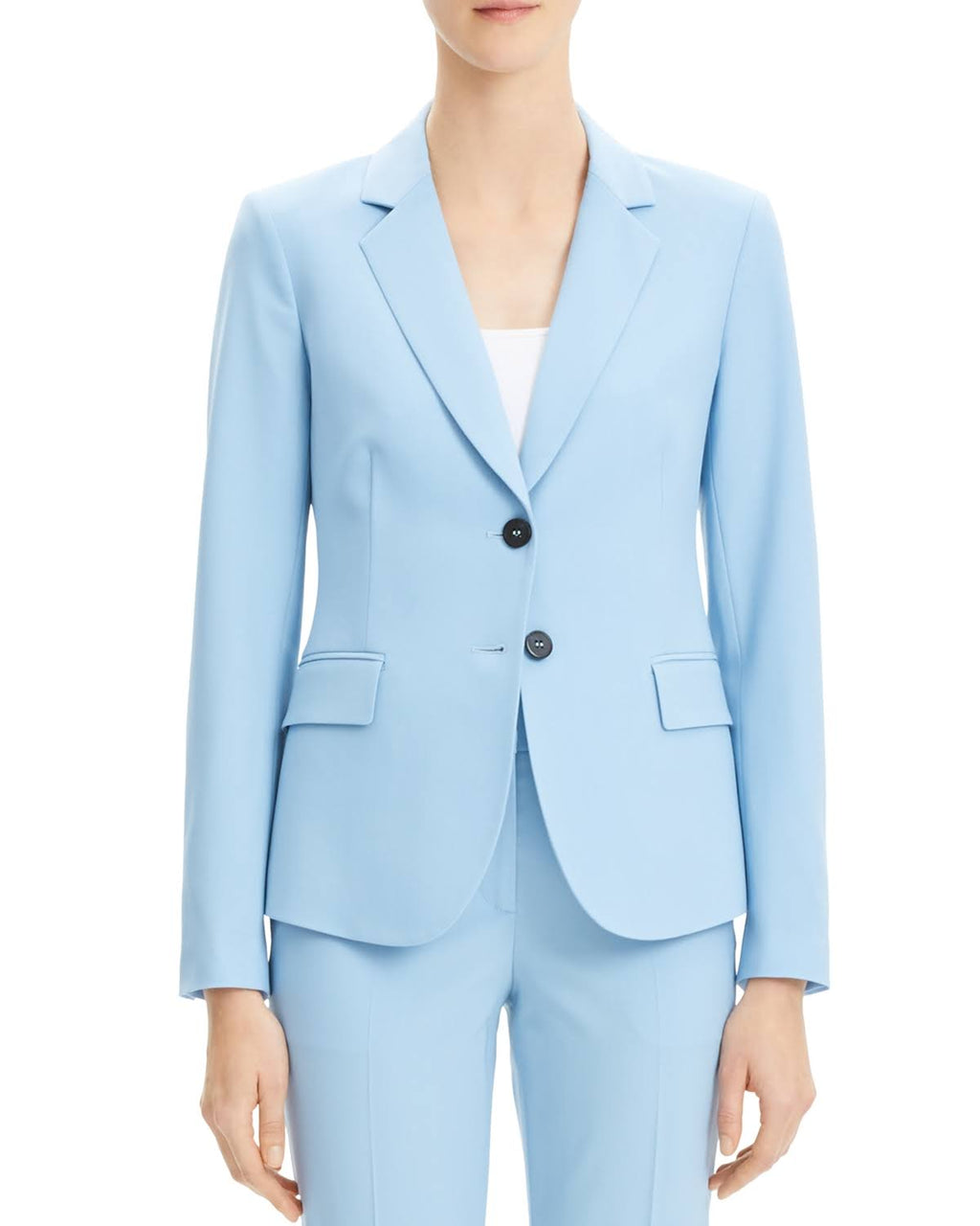 Red Stretch Wool Blazer T3612
