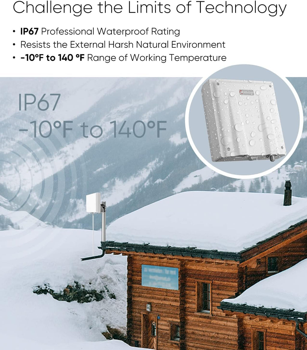 Cell Phone Signal Booster for Home and Office, 4G LTE & 5G up to 5,000 sq ft, FCC Approved X9186