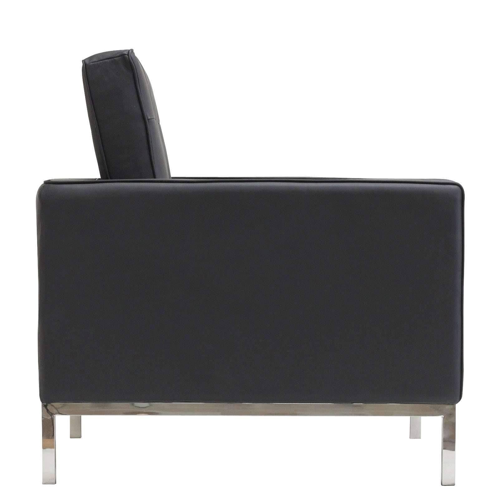 White Leather Armchair Y2151