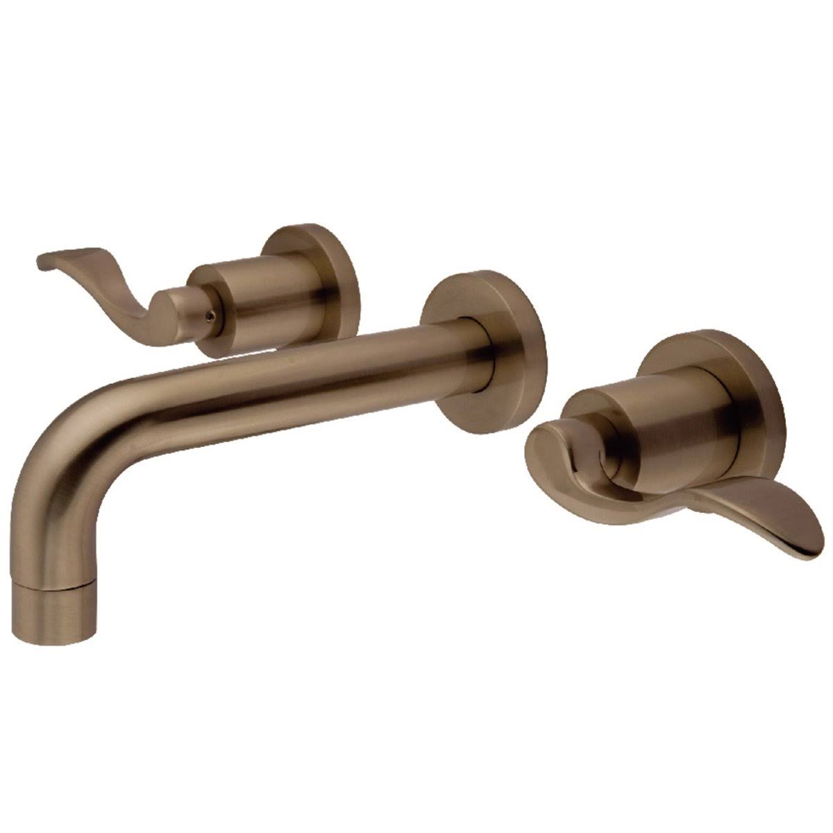 Polished Nickel Wall Mount Bathroom Faucet N9613