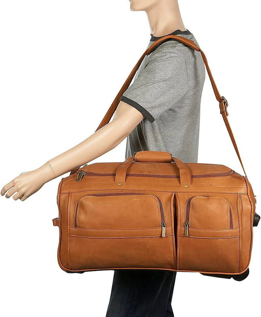Tan Rolling Duffel N274226
