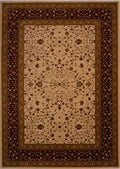 Beige Rectangle 8x11 ft Synthetic Carpet R1575