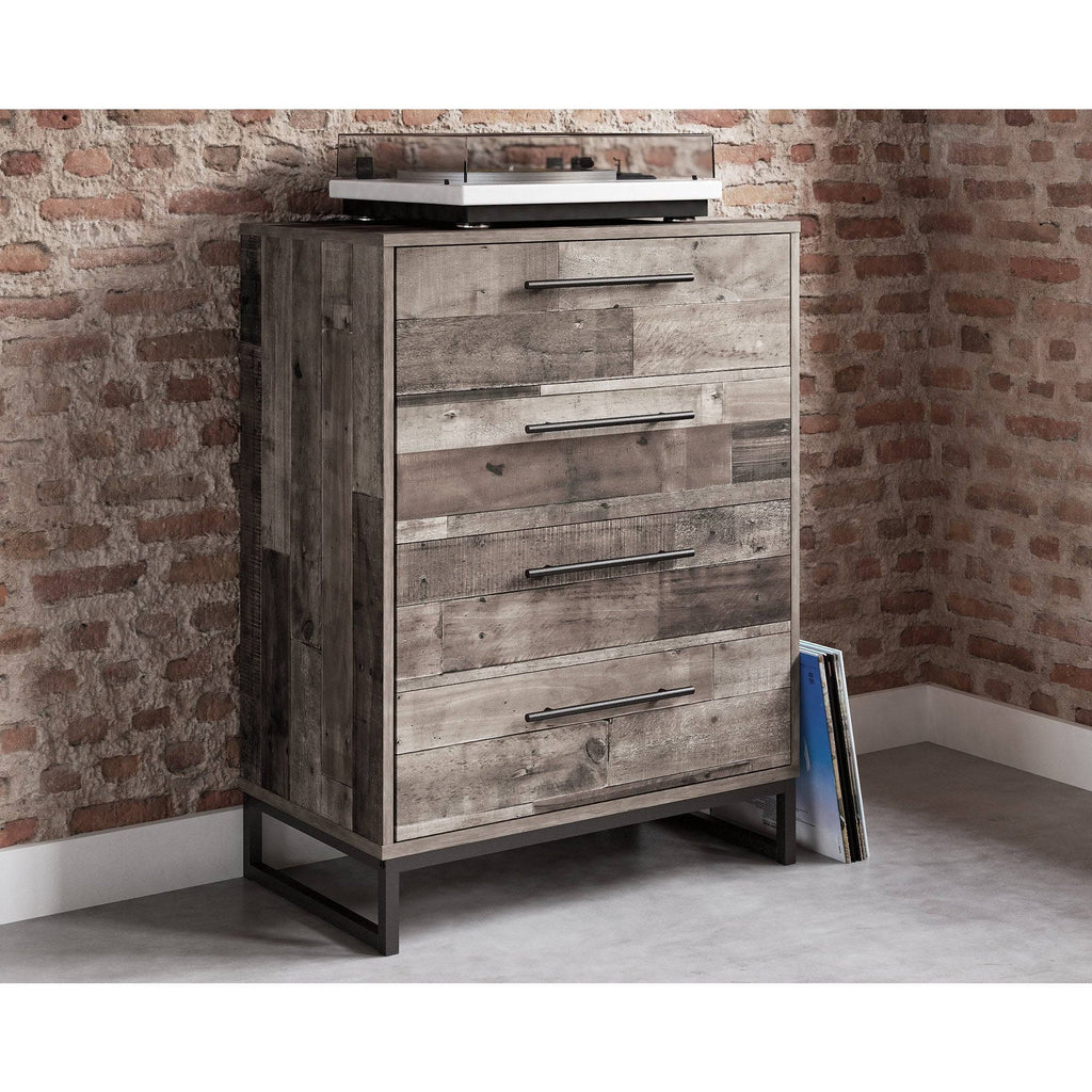 Gray Four Drawer Chest A8903