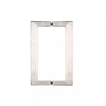 Satin Nickel 8 inch x 8 inch Square Tubing Back-to-Back Pull Handles T15353