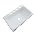 33 in. 4-Hole Single Bowl Kitchen Sink N6224