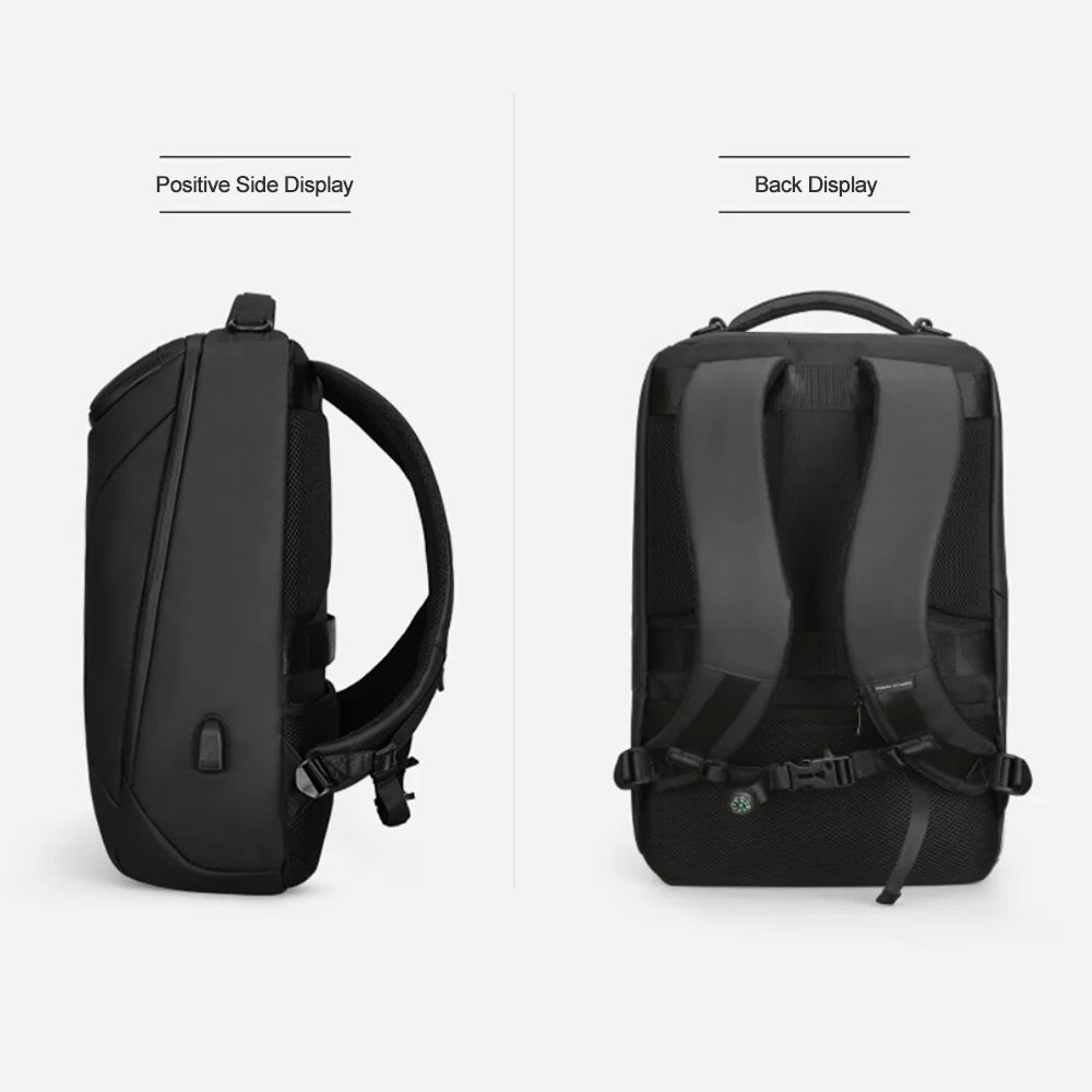 33L Waterproof USB Charging Travel Backpack Y48594
