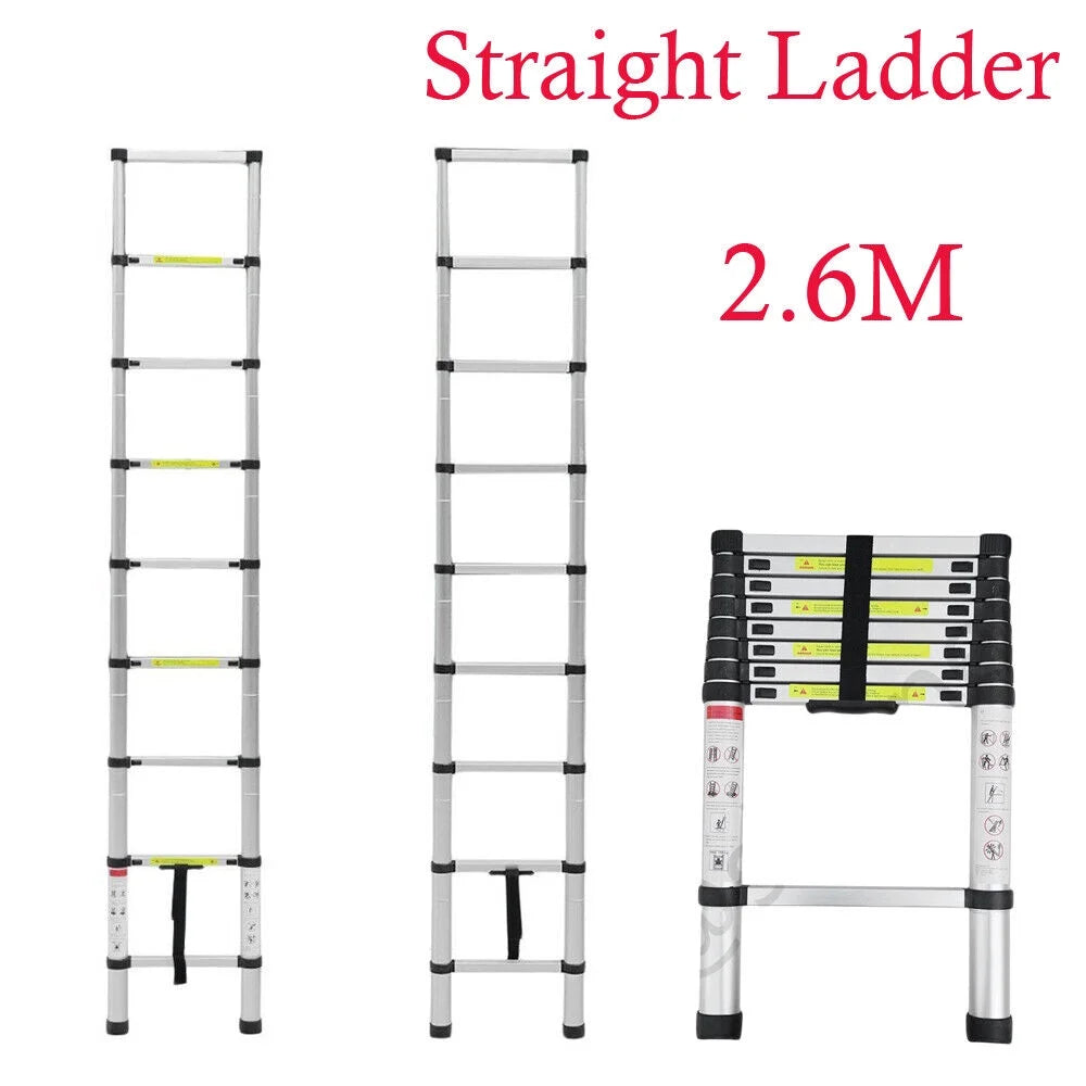 8.5FT Aluminum Telescoping Ladder V4591