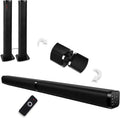 2 in 1 Home Theater Surround Sound System Soundbar Speaker with 4 Driver Speakers, Wall Mountable, Pack of 2 E967