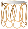 Gold Leaf Accent Table A360