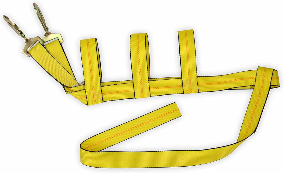 2-Pack Car Wheel Straps with Twisted Snap Hooks O3440