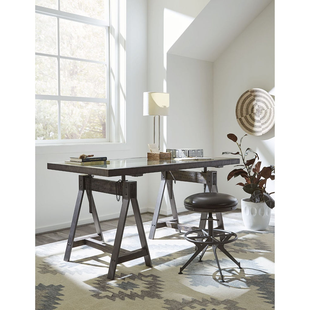 Charcoal Brown Desk Stool D71388