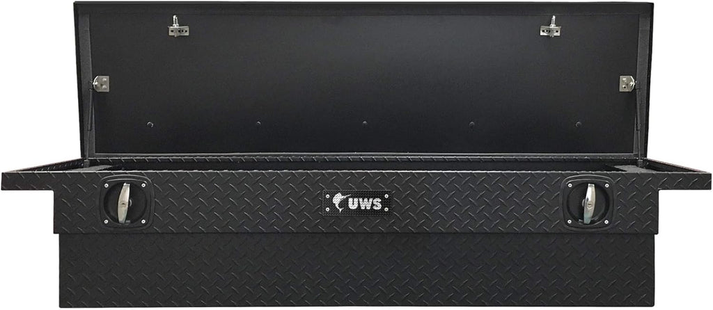 Matte Black Aluminum Truck Tool Box with Low Profile Lid J2371
