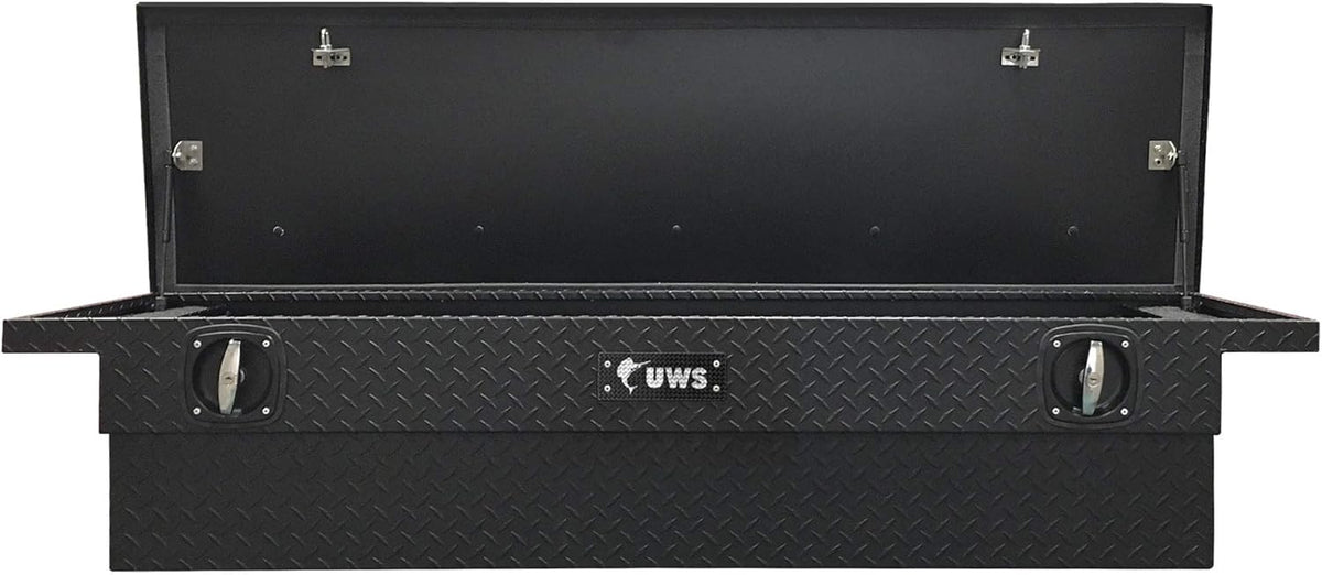 Matte Black Aluminum Truck Tool Box with Low Profile Lid J2371