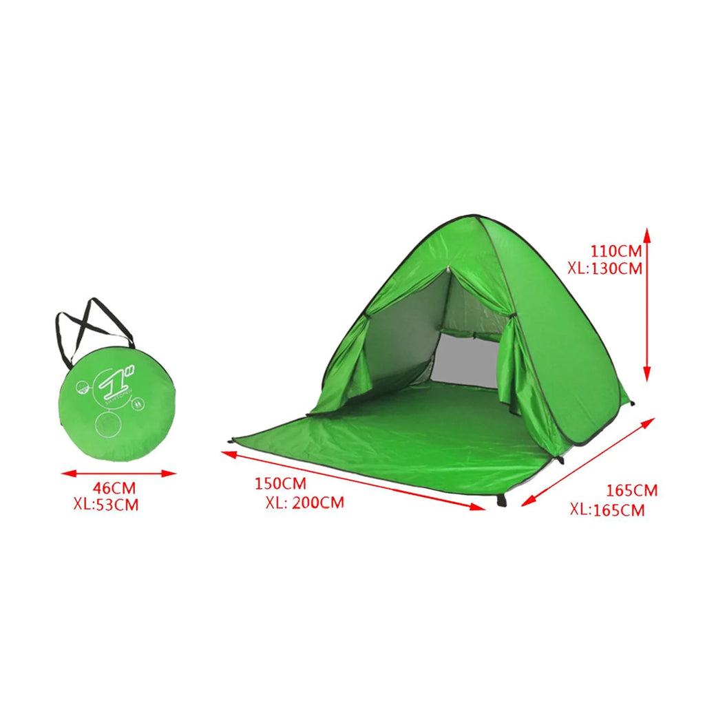 Green UPF 50 Lightweight Windproof Camping Tent Y347507