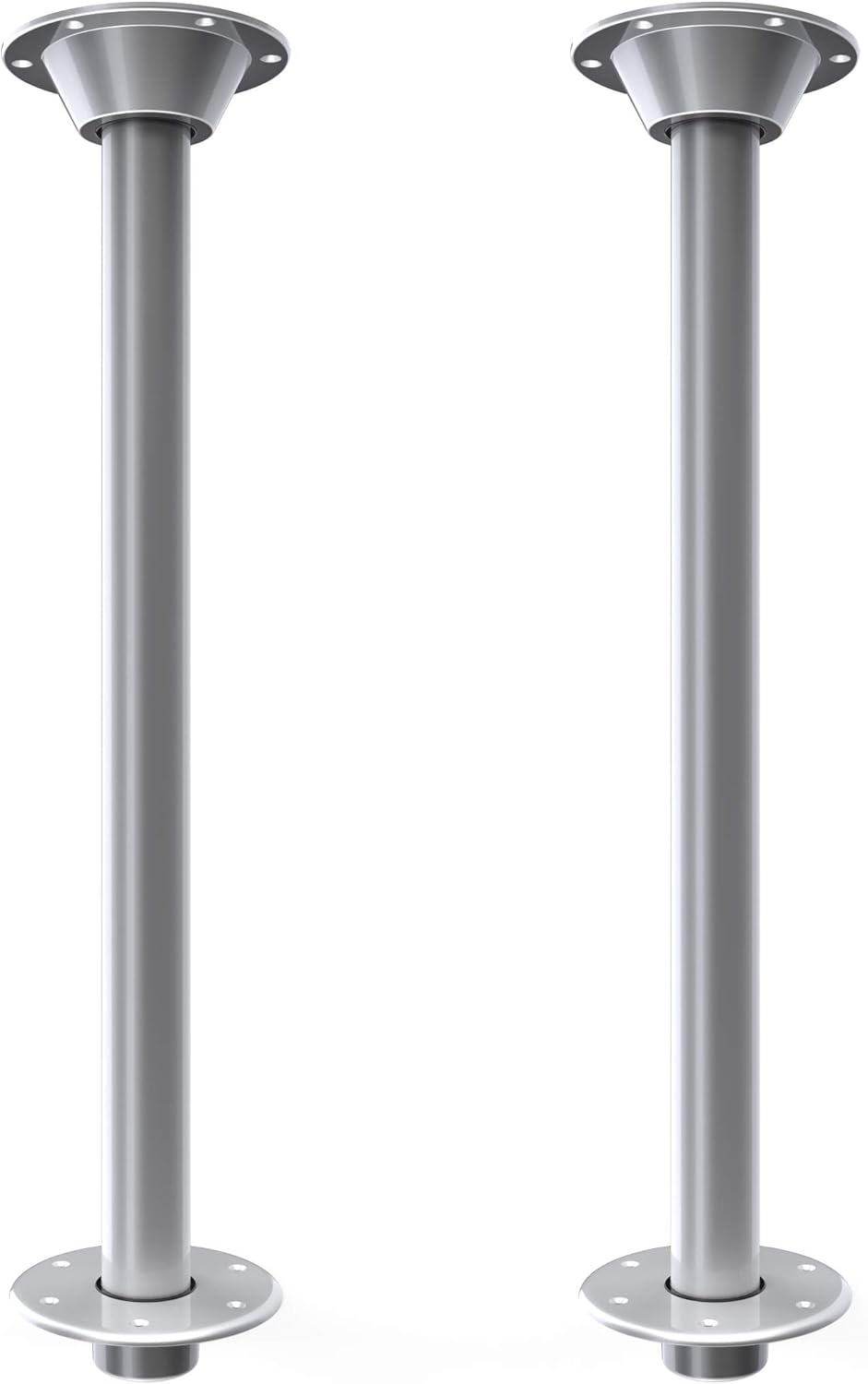 Recessed Mount Table Leg System Two Pack Black 29" S8419