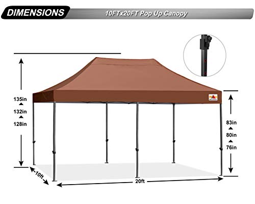 Patio Pop Up Canopy Tent 10x20 U667