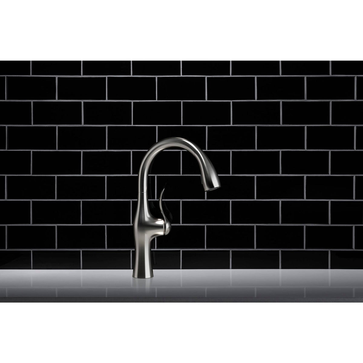 Alma Pull-Down Kitchen Faucet with Soap/Lotion E149
