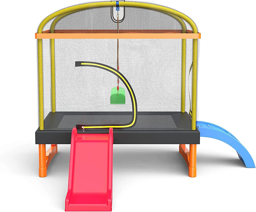 6.5ft 4-in-1 Toddler's Trampoline with Safety Net Enclosure A41811