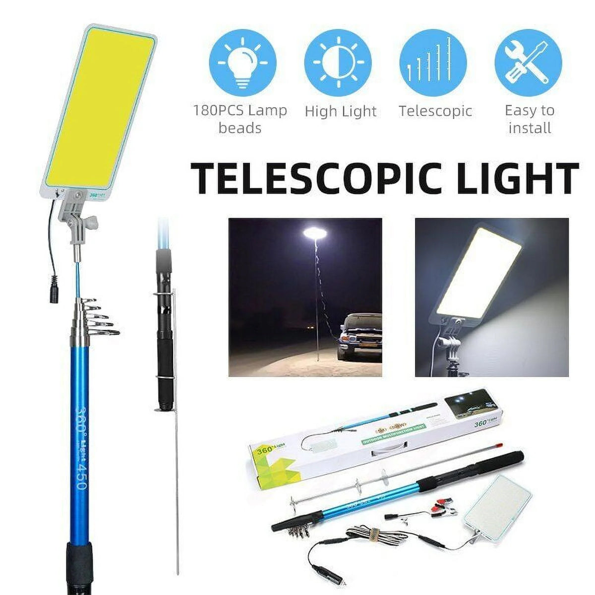 Portable Telescopic LED Camping Lantern N976651