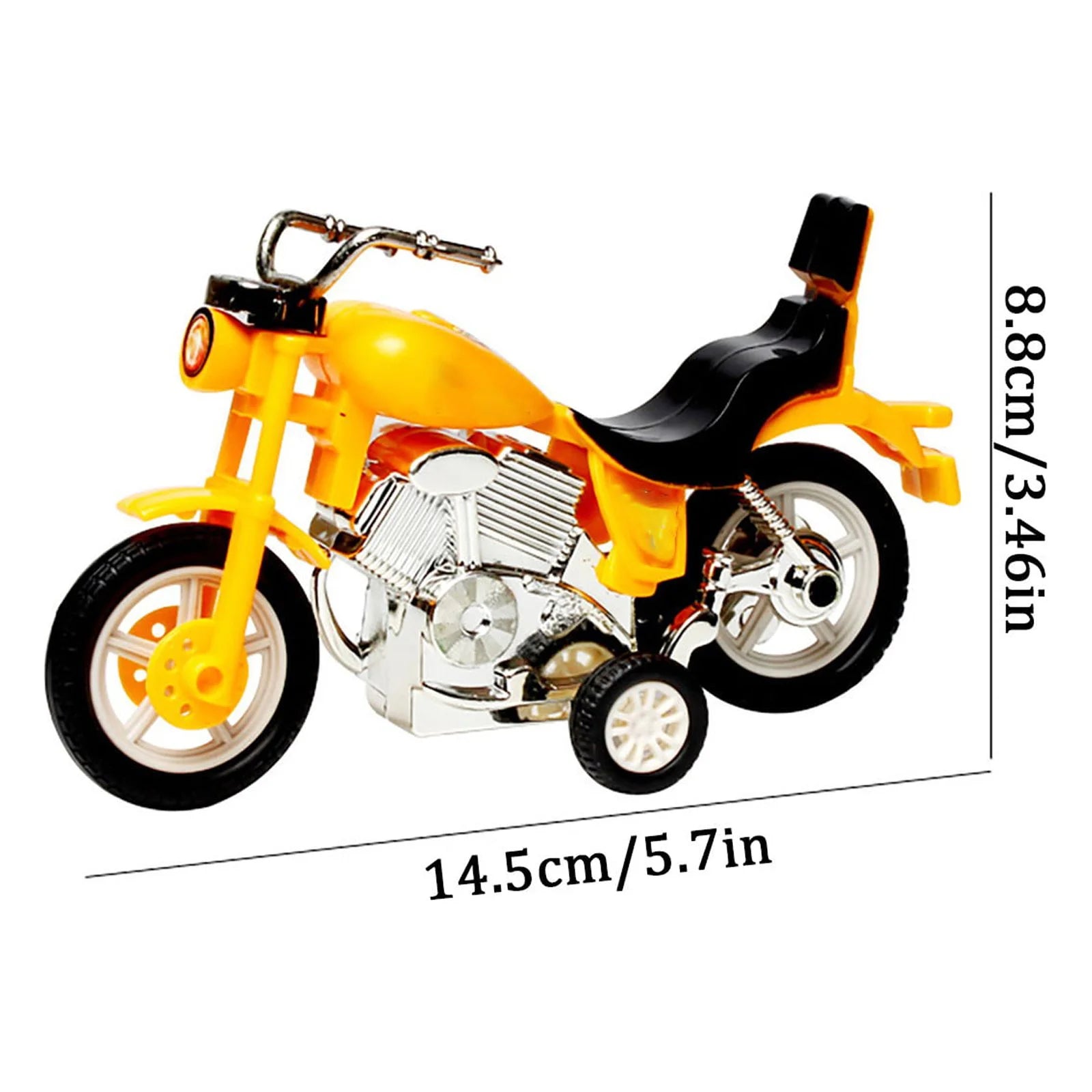 Set Of 5 Friction Powered Toy Motorcycles S501