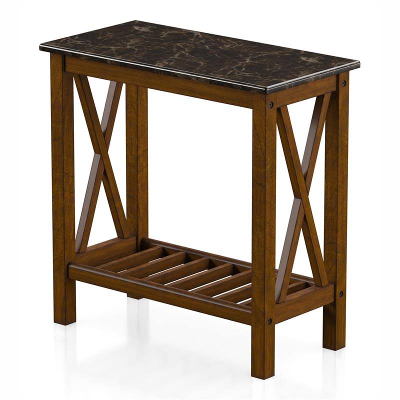 Brown Wood Side Table L6124