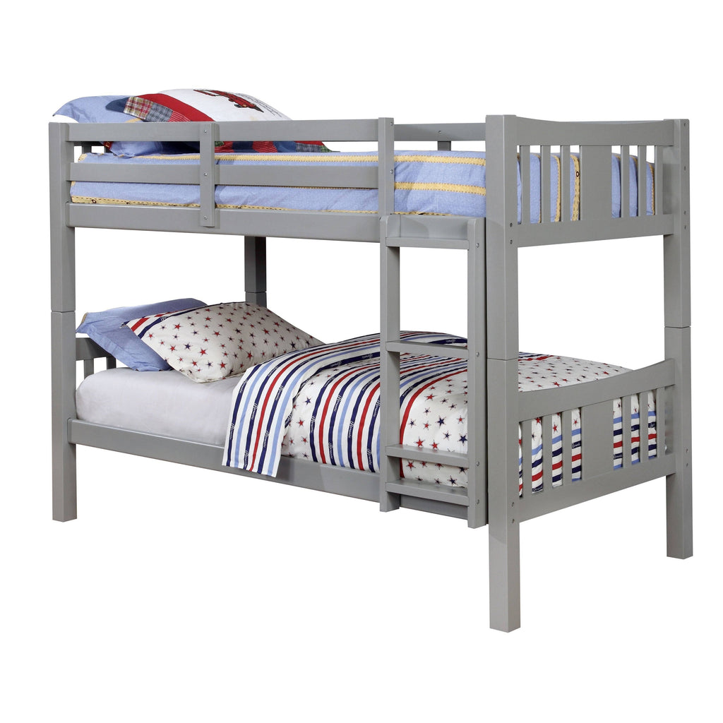 Twin Over Twin Bunk Bed Walnut I945