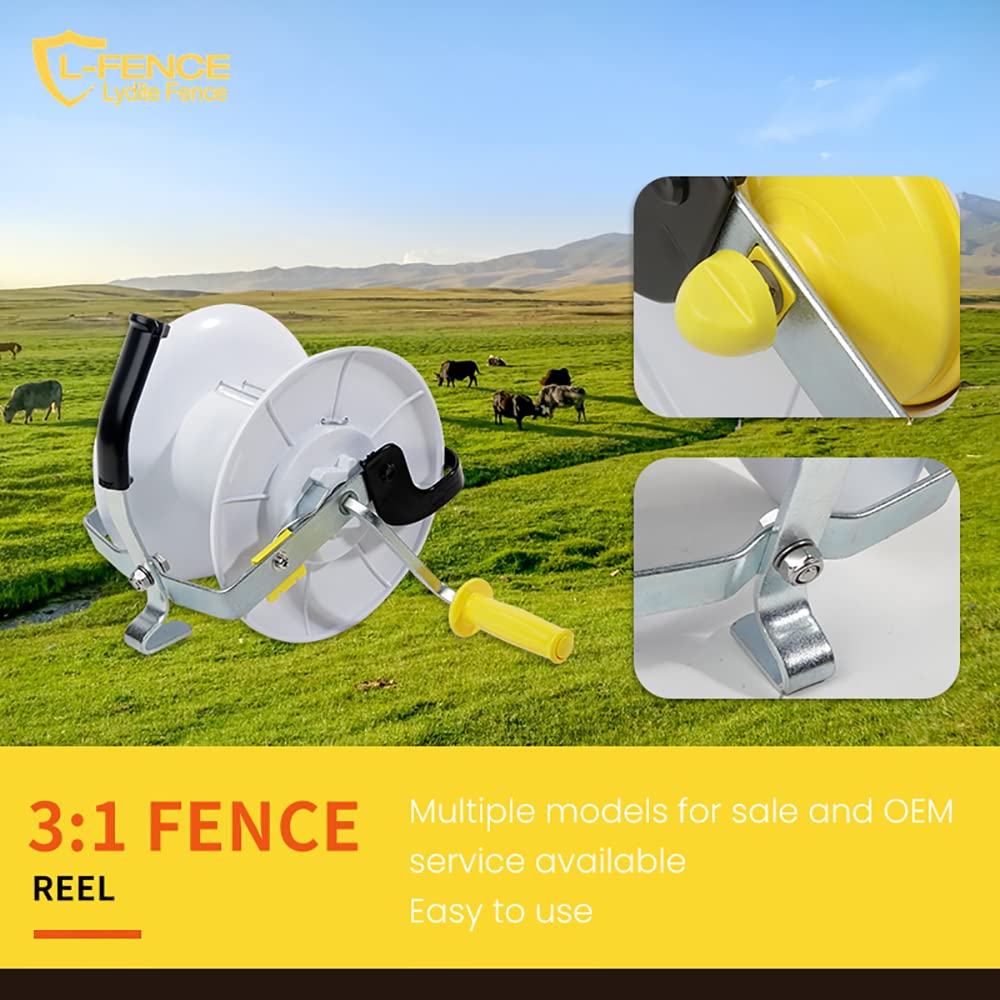 Electric Fence Wire Reel with Crank, Pack of 2 L386329