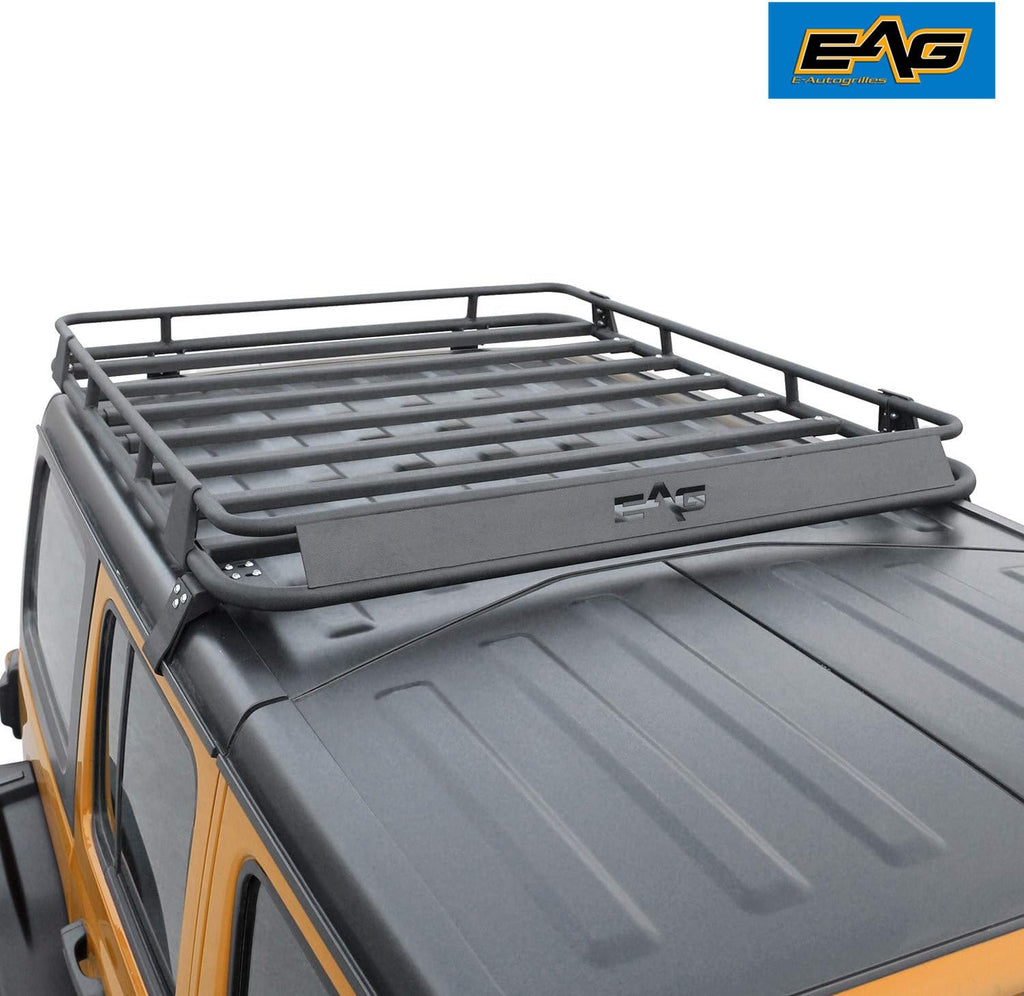 Black Steel Roof Cargo Basket Rack M80395