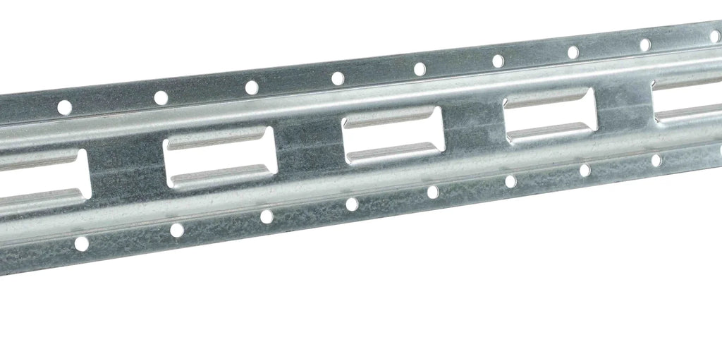 (8 Pack) 5' Vertical Galvanized Steel Bolt-On E-Track Tie-Down Rail W164613