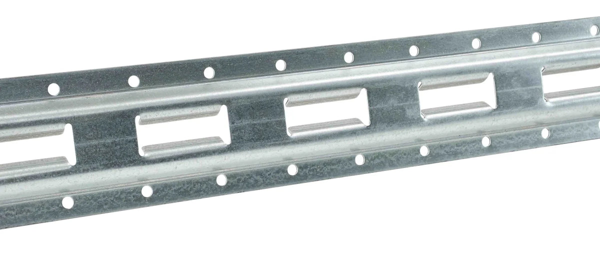 (8 Pack) 5' Vertical Galvanized Steel Bolt-On E-Track Tie-Down Rail W164613