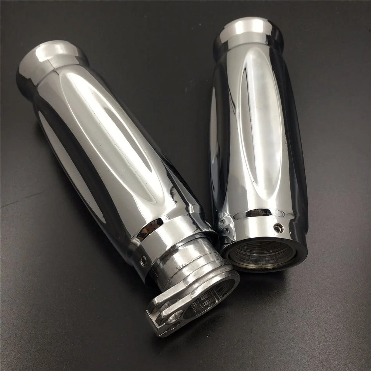 Chrome 1" 25mm Handlebar Grips S603
