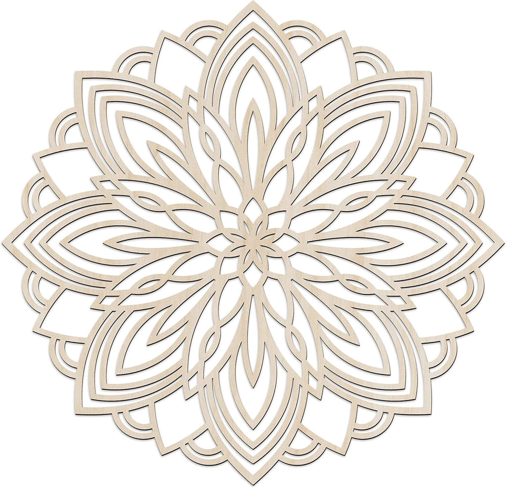 Mandala Wooden Wall Art, 11.4 X 11.4 X 0.1 R77917