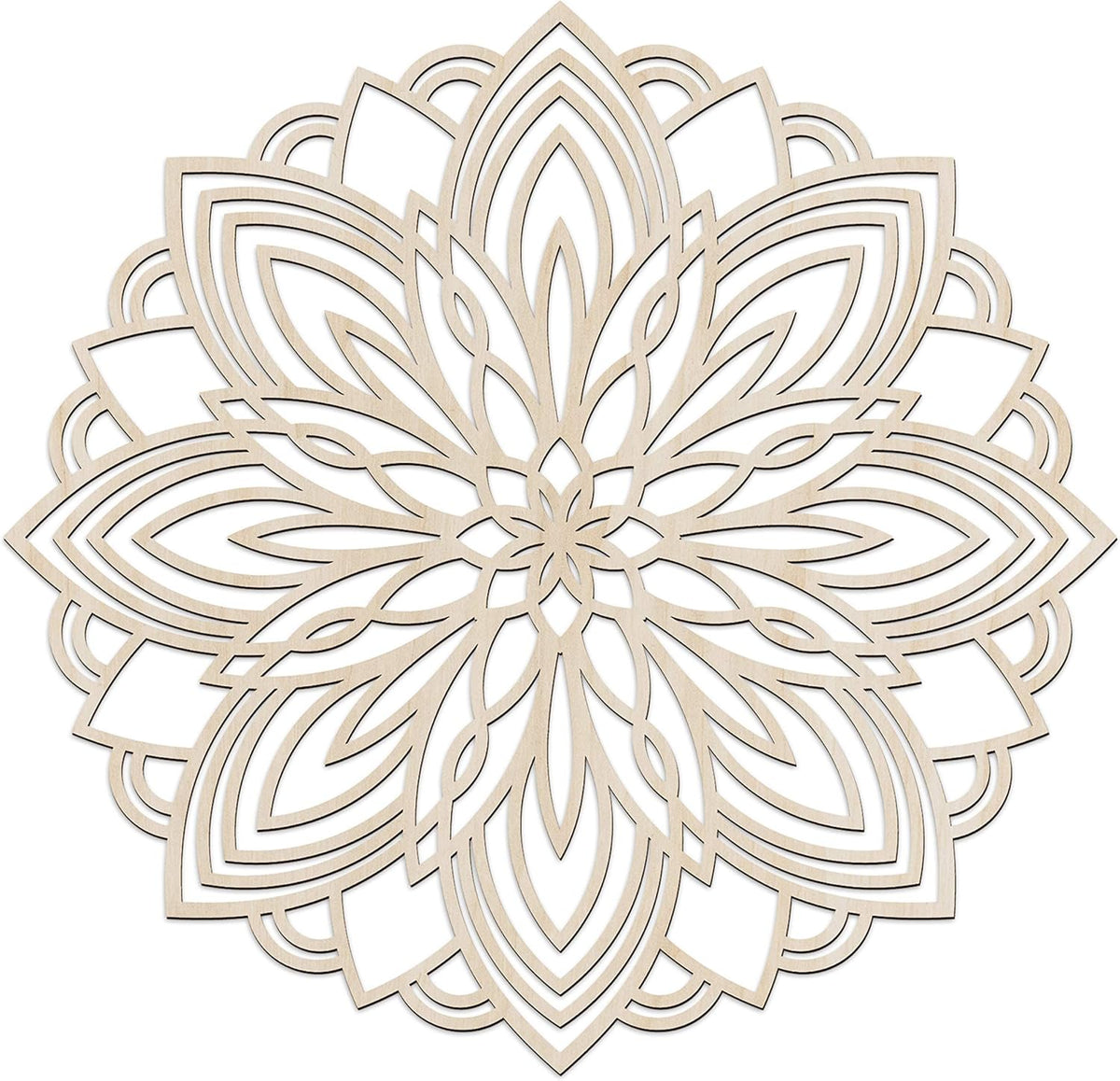Mandala Wooden Wall Art, 11.4 X 11.4 X 0.1 R77917
