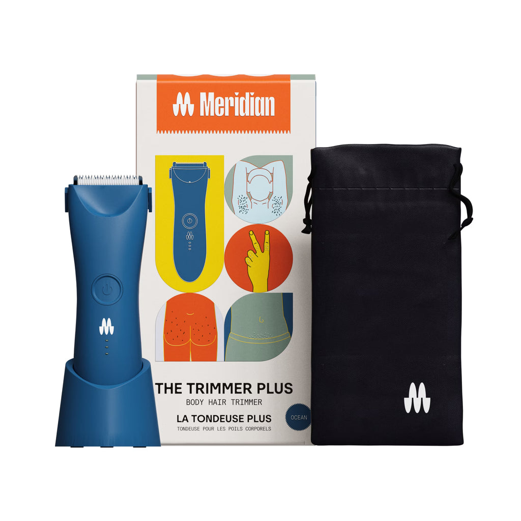 Body Hair Trimmer with Travel Pouch, Blue V88706