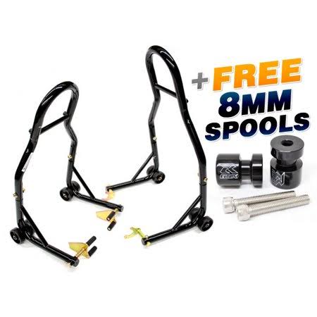 Motorcycle Front+Rear Dual Lift Stand with Spools C428409
