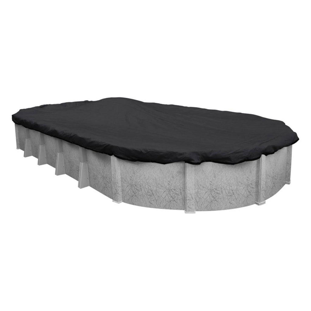 Black Oval Winter Pool Cover I83378