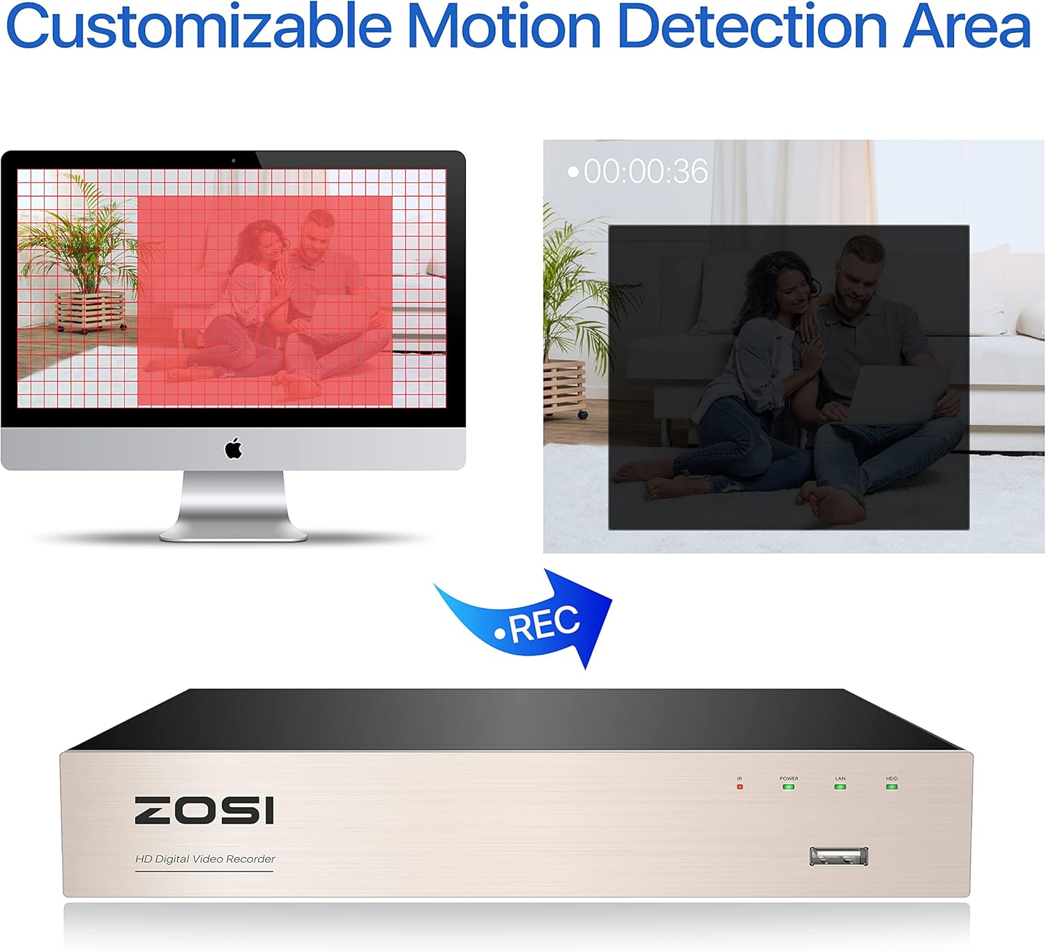 8CH 5MP Lite 4-in-1 Surveillance DVR Recorder with 2TB Hard Drive J930