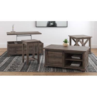 Gray Square End Table C18613
