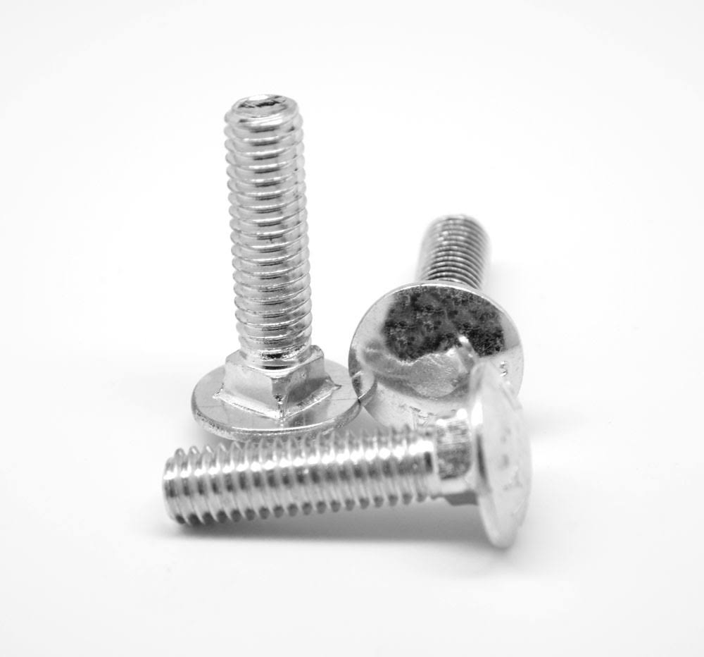1/4x22-20 x 12x22 (PT) Coarse Thread Carriage Bolt Stainless Steel 18-8 S31902