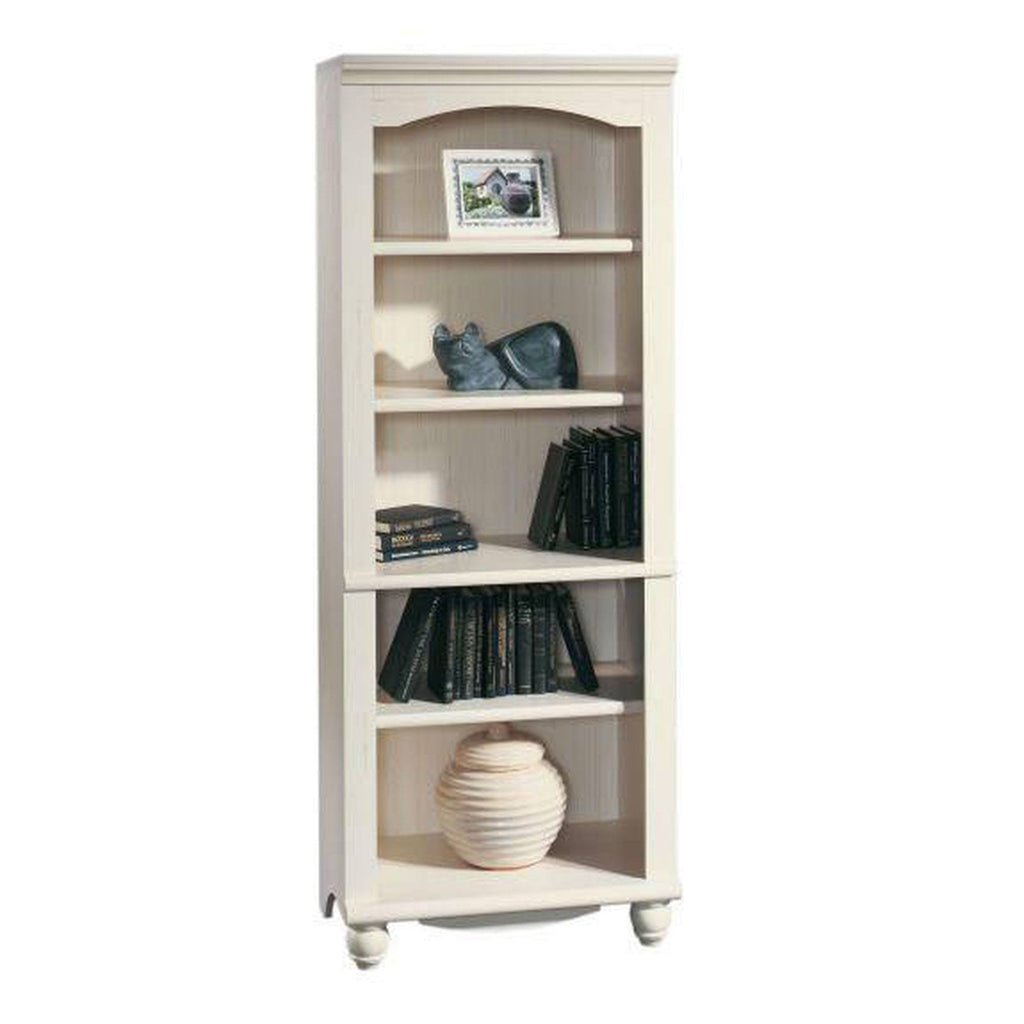Antiqued White Library Bookcase T75613