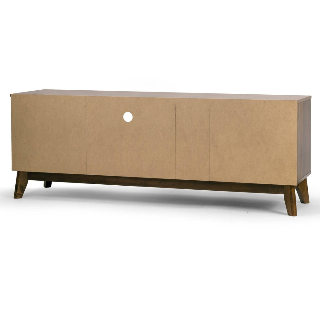TV Stand with Two Cabinets and Open Shelves B766