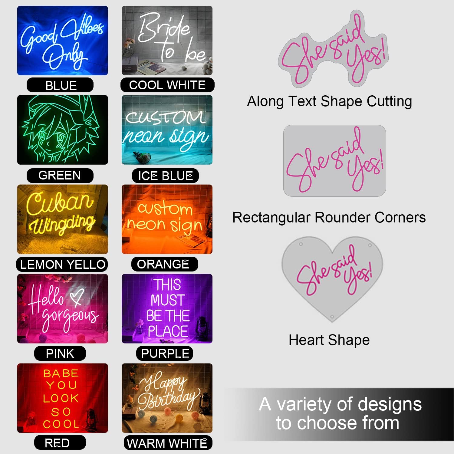 Custom Neon Signs Pack of 2 P856