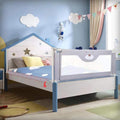 Toddler Bed Rail Guard, Vertical Lifting Collapsible Safety Bed Rail, Fit CA King Size Bed (1 Side) A517802