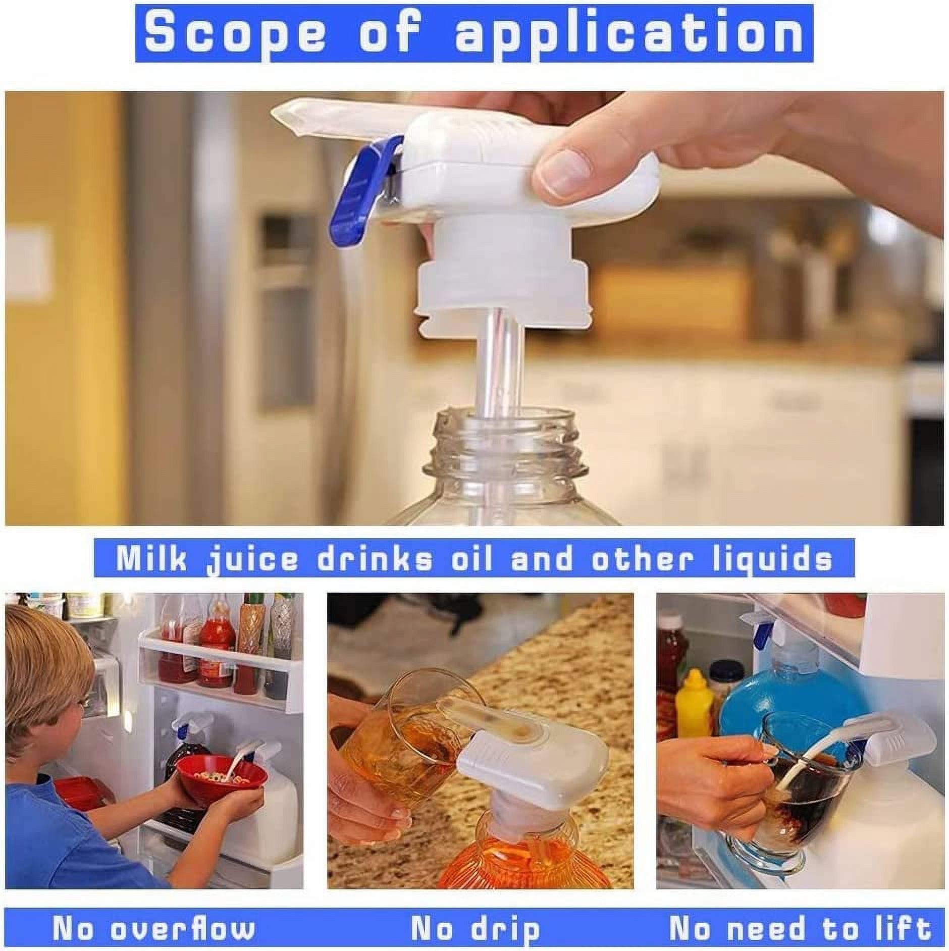 2 Pcs Automatic Drink Dispenser for Fridge Gallon Q78846