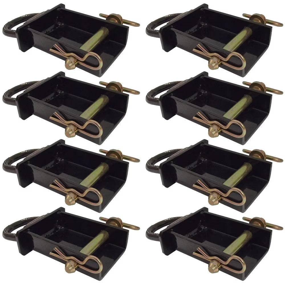 8 Removable D-Ring Stake Pockets for Flat Beds and Utility Trailers G35630
