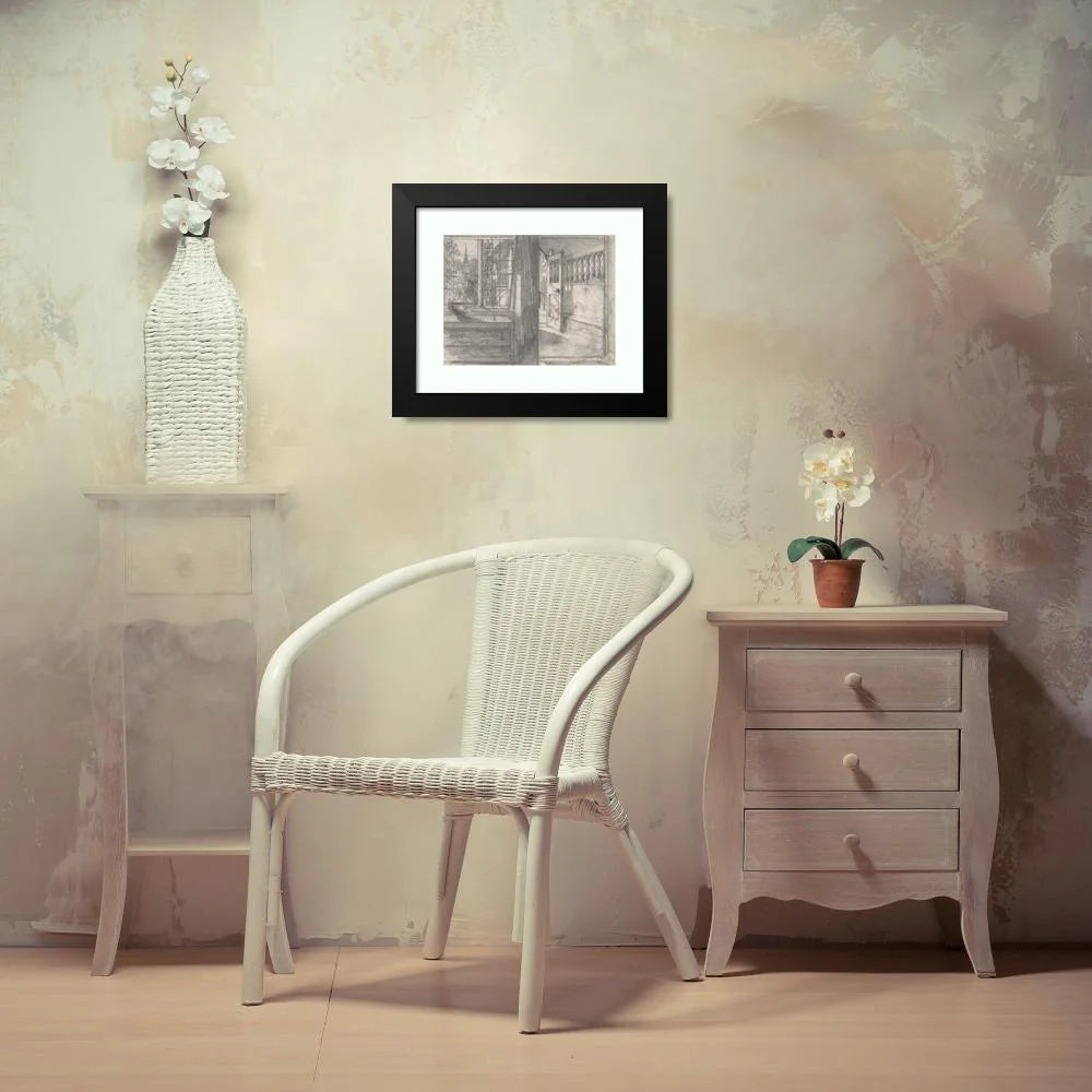 Black Modern Framed Museum Art Print B3200