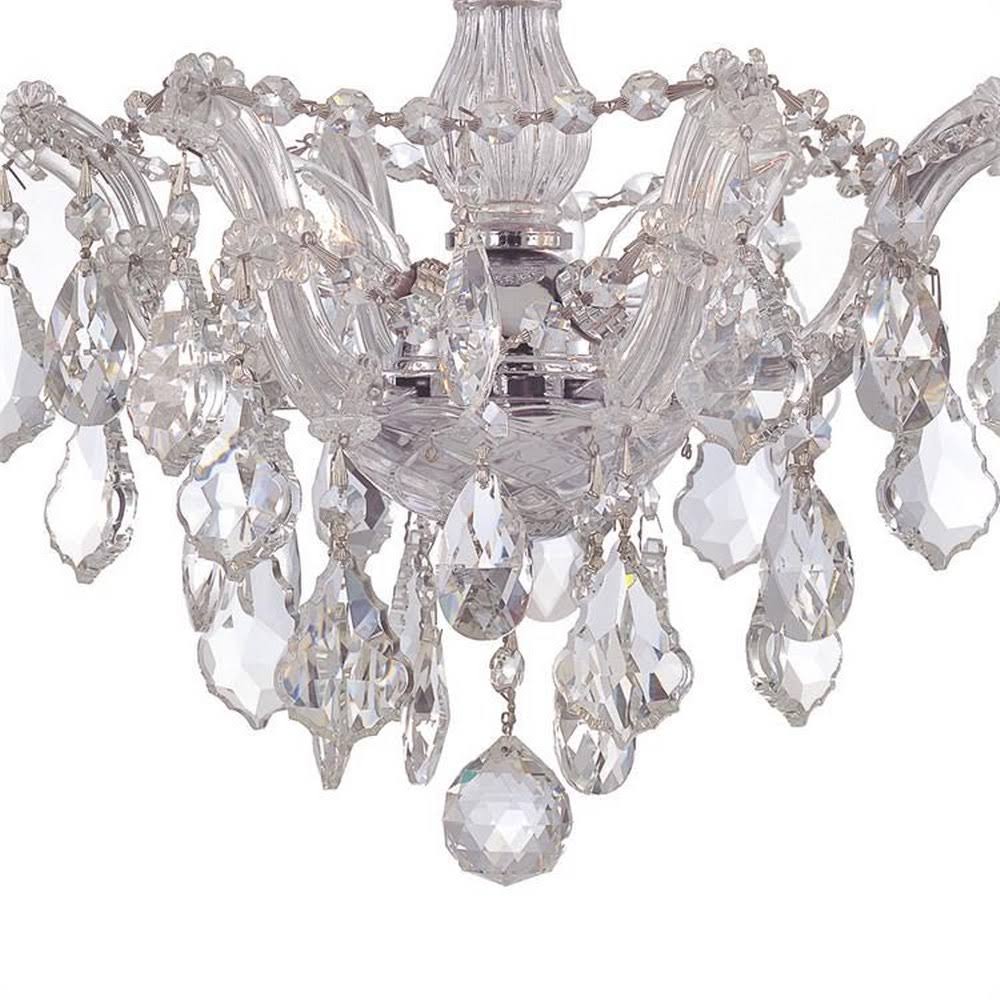 3 Light Spectra Crystal Gold Semi-Flush R11032