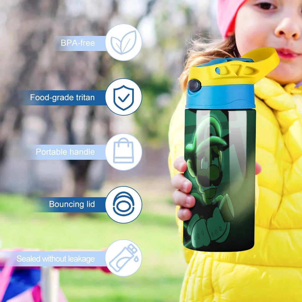 Insulated Stainless Steel Water Bottle with Straw W645