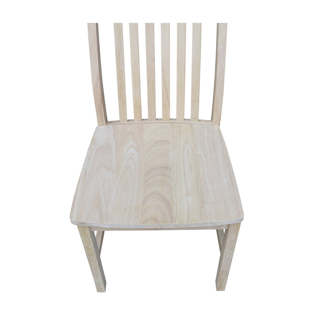 Set of 2 Steambent Mission Chair Unfinished Y527